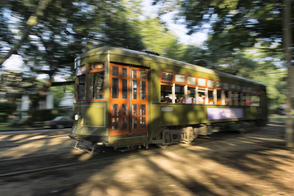 Saint Charles Streetcar In New Orleans