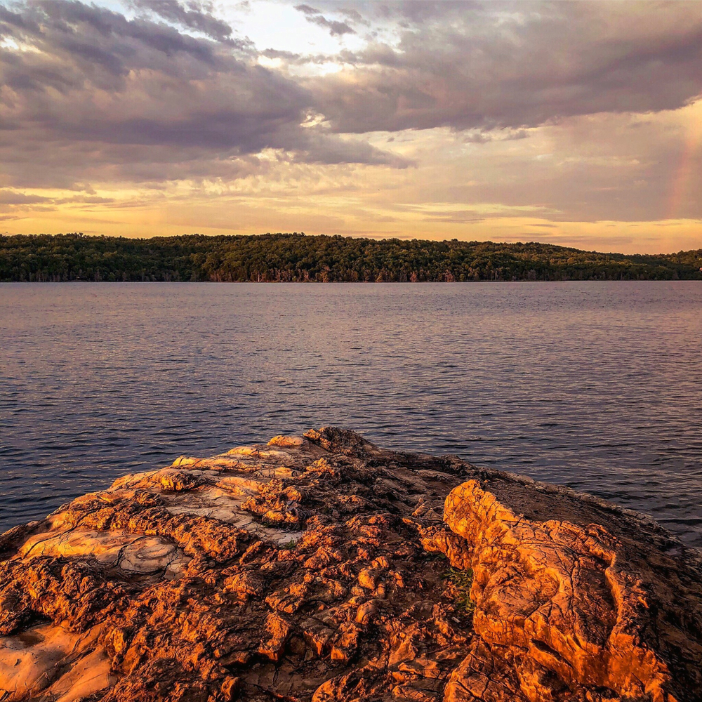 Pretty Norfork Lake has one of the best beaches in Arkansas.