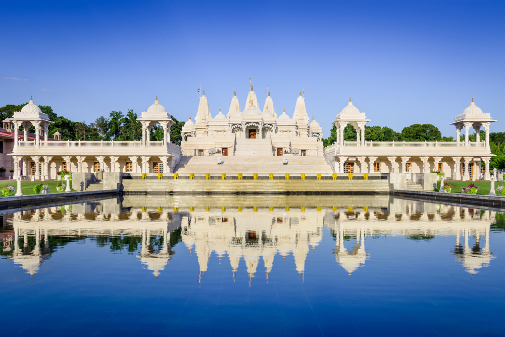 The BAPS Shri Swaminarayan Mandir temple