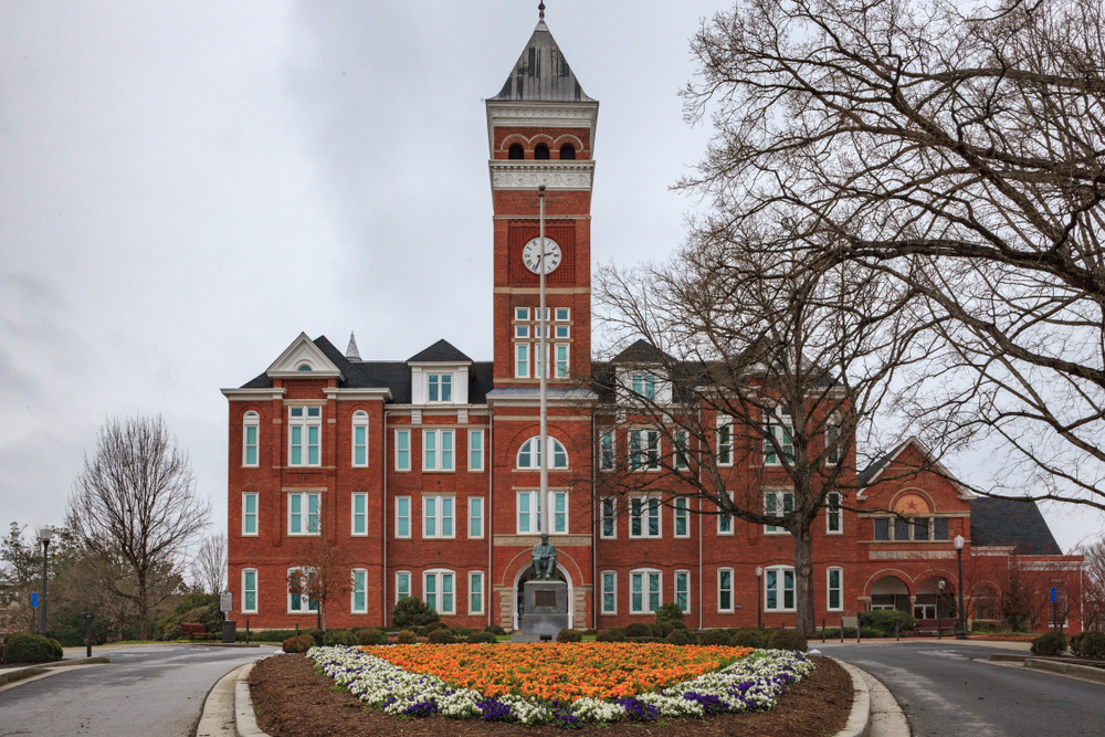  Clemson, South Carolina is also one of the popular collage towns along the Blue Ridge Mountains