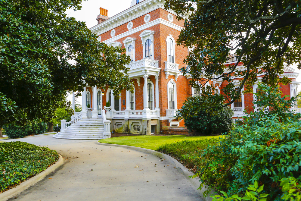 The Hay House one of the best stops on a Georgia road trip that looks at Antebellum architecture