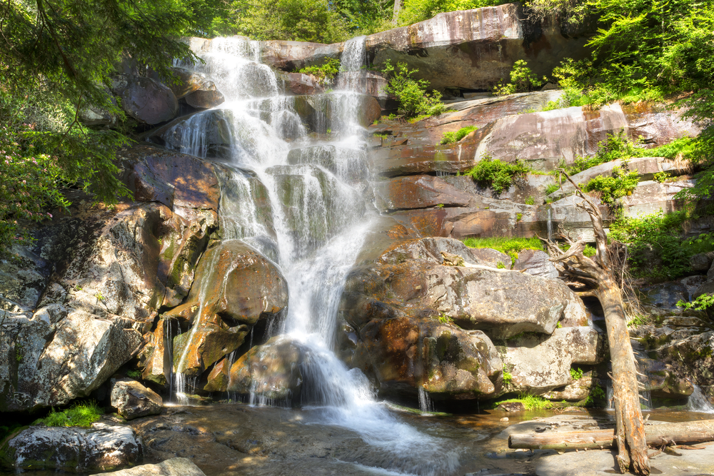 The Ramsay Cascades in the Great Smoky Mountains