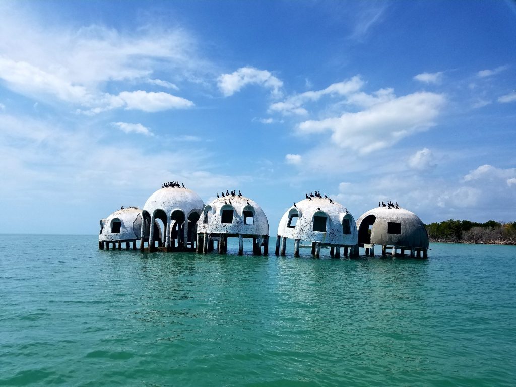The Florida Domes stand above the water, one of the best hidden gems in the south USA.