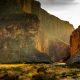 An evening view of Santa Elena Canyon in Big Bend National Park