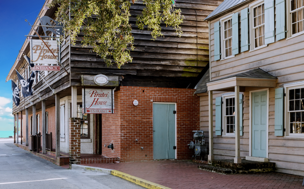 Savannah has some of the most haunted places in Georgia, including the Pirates' House.