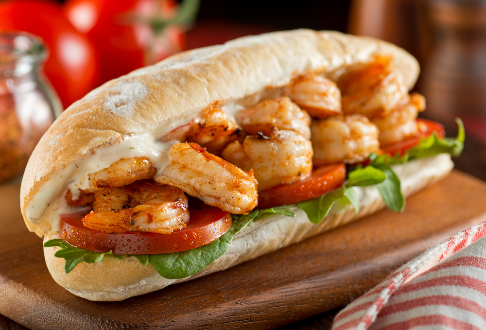 photo of a shrimp po-boy 