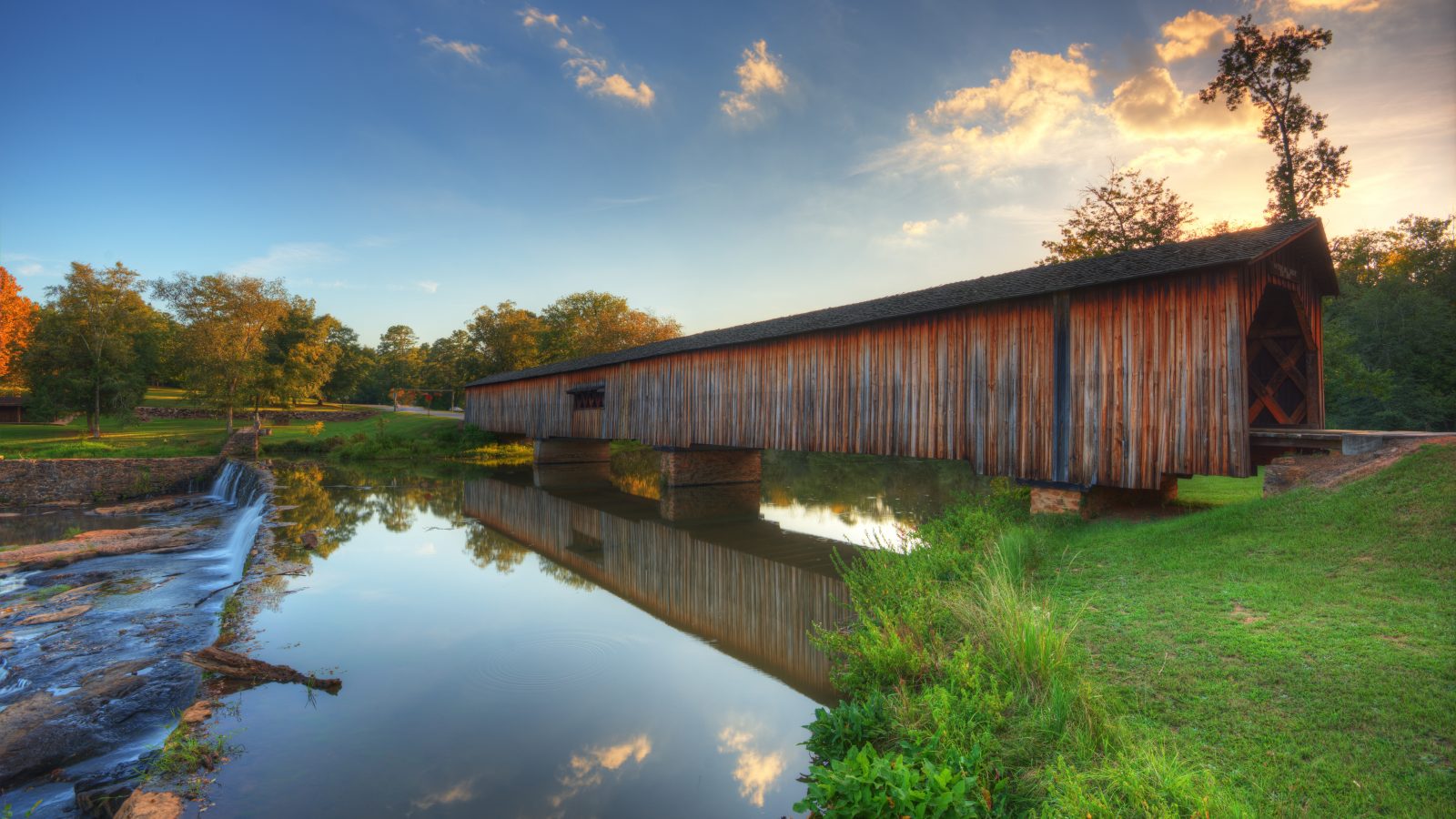 Watson Mill Covered Bridge is one of the prettiest covered bridges in Georgia.