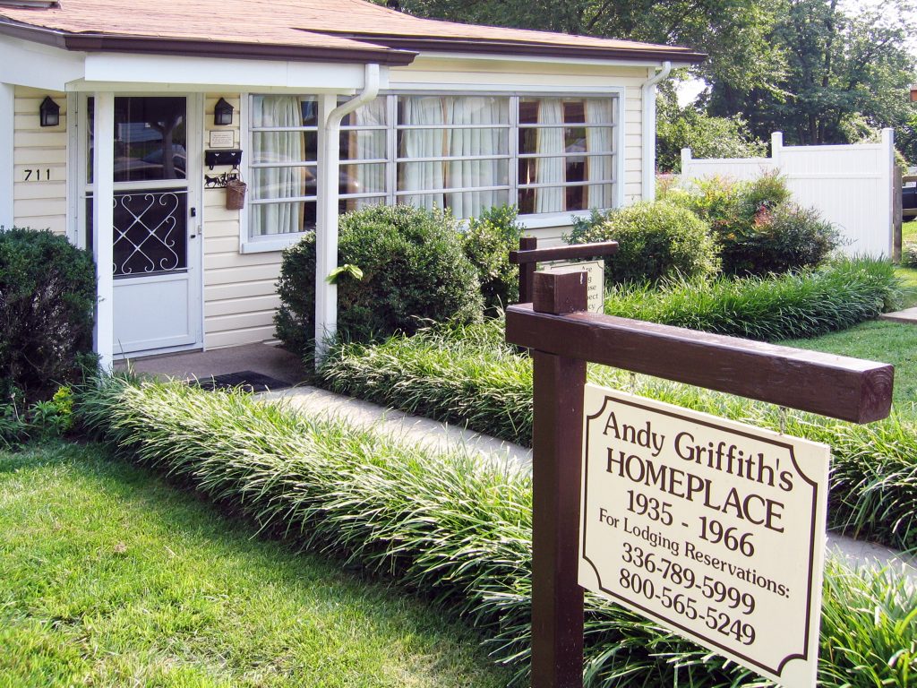 The childhood home of Andy Griffith, a perfect stop on any North Carolina road trip.