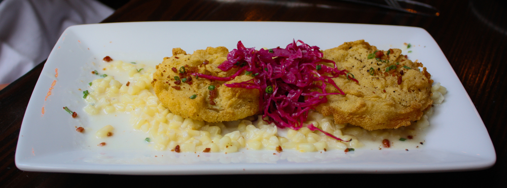 Fried Green Tomatoes is a specialty on the menu of The Wharf