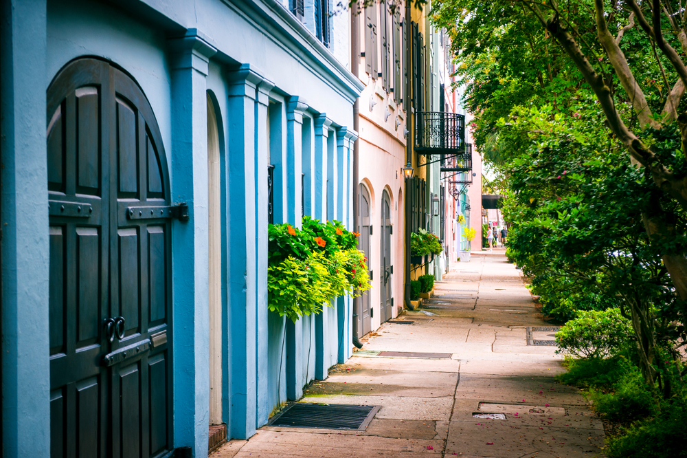 Walk down the historic streets in downtown Charleston