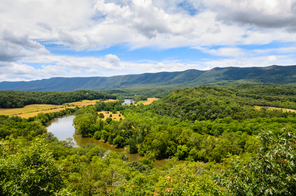 This southern state park is covered in beautiful wooded slopes 