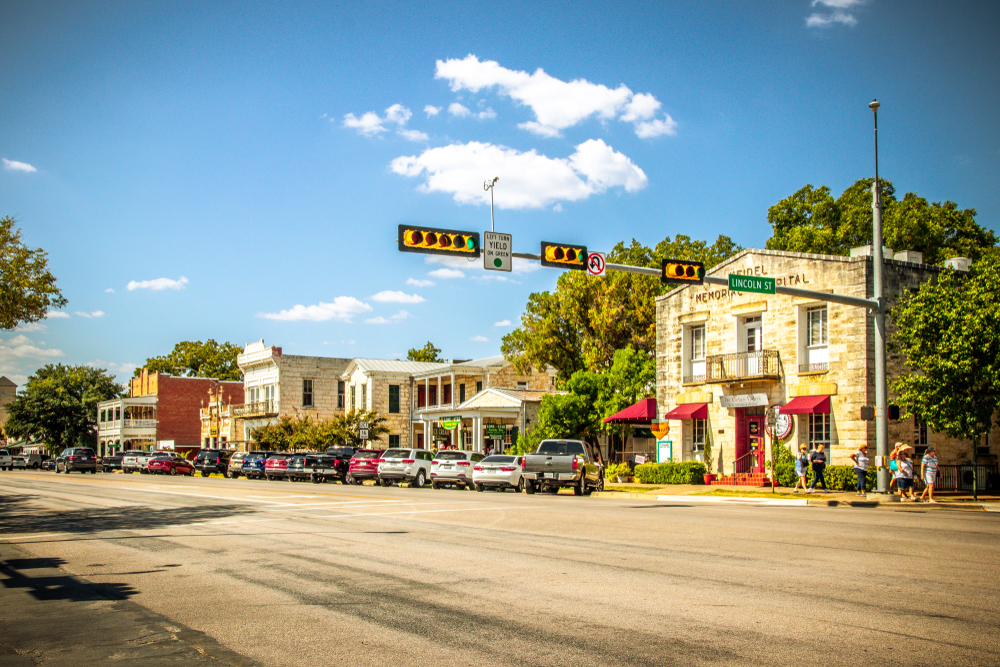 photo of Fredericksburg, one of the small towns in Texas