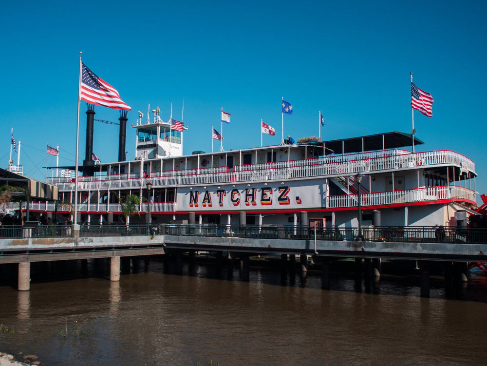 The Steamboat Natchez on a sunny day