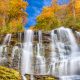 one of the best waterfalls in georgia during the fall