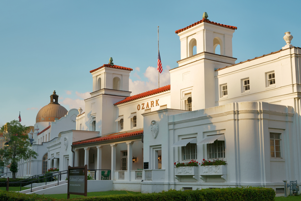 a photo of hot springs national park, one of the best romantic getaways in arkansas