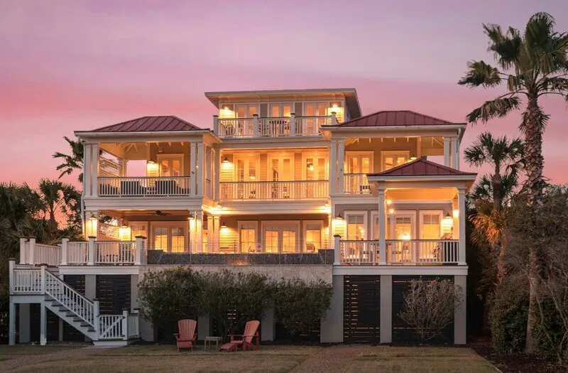 A photo of the gran Belle Mer Ocean Front home, a VRBO in Isle of Palms, South Carolina.