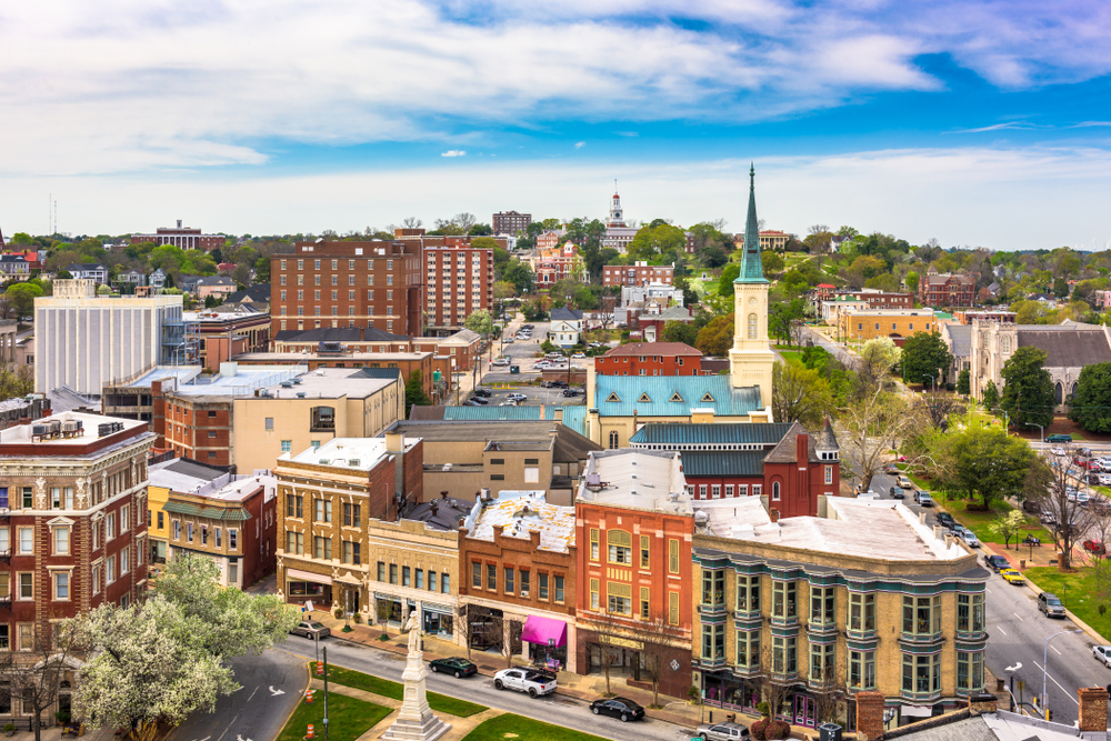 Photo of downtown Macon, one of the best day trips from Savannah.