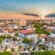 an aerial view of Charleston, where you can spend a weekend in Charleston exploring