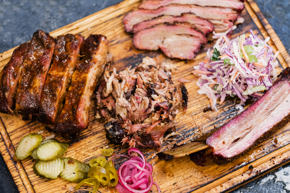 If looking for bbq in Nashville try a sampler plate of all the different meats offered