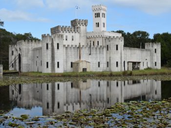 Newman's castle and pond in Bellville, Texas, one fairytale castle in Texas you must see.