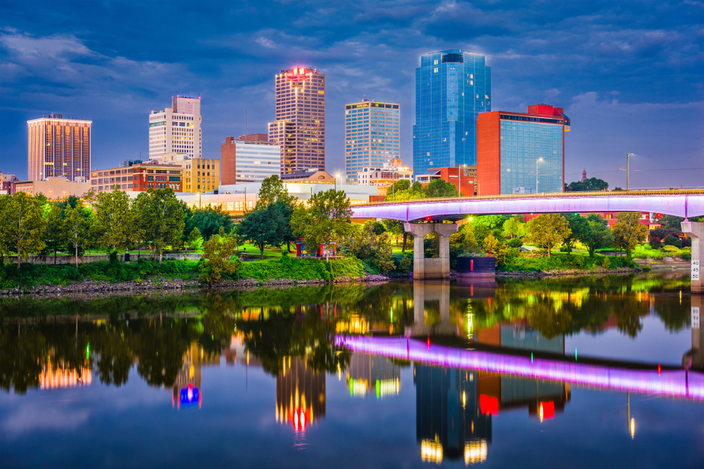 Little Rock is the capital of Arkansas and is located on the Arkansas River.