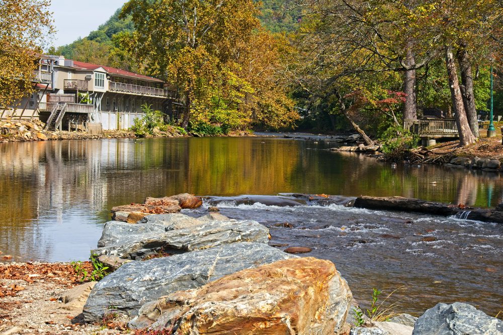 river in Cherokee, North Carolina