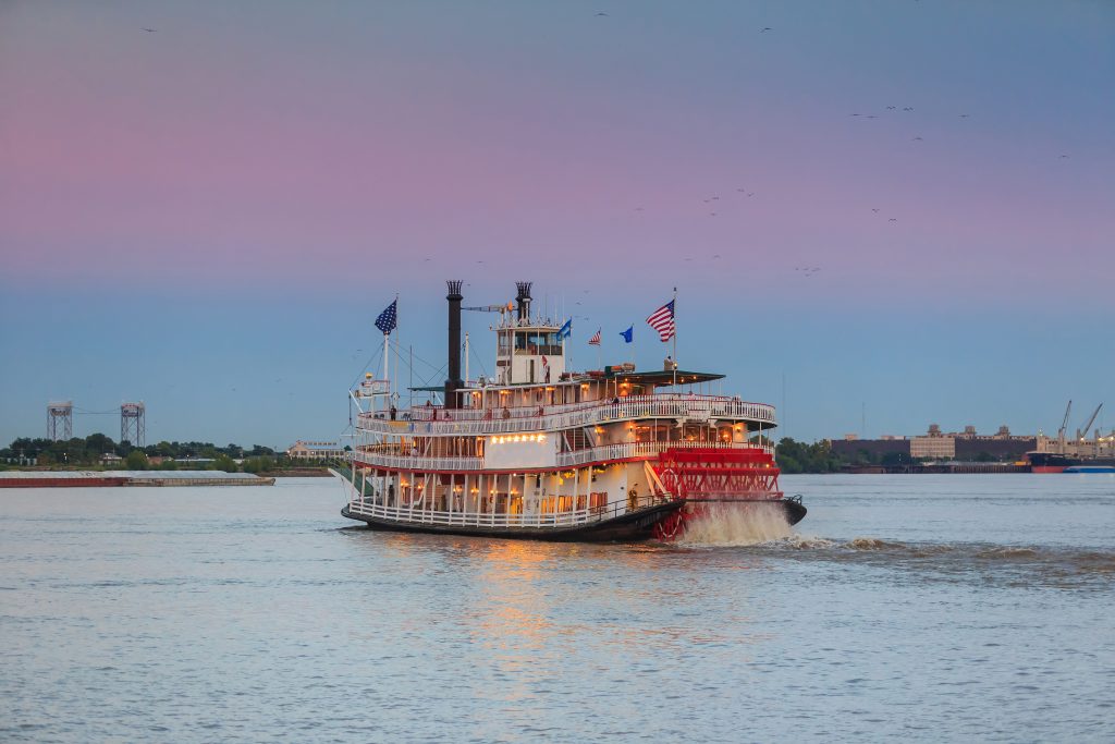 Going on a steamboat is one of the things to do in New Orleans