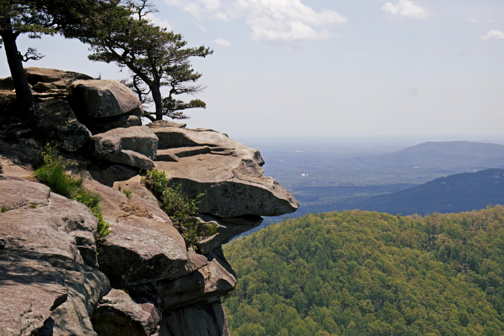 Photo of the summit view of Yonah Mountain, one of the best things to do in Helen.