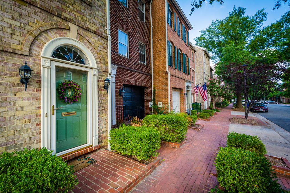 A street lined with old buildings in an article about small towns in Virginia