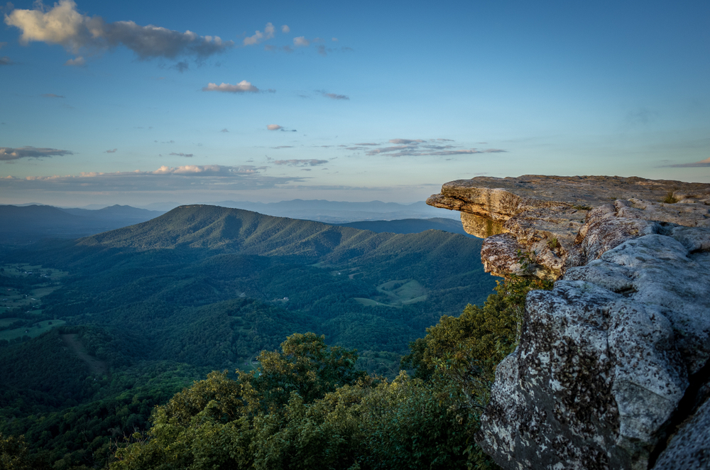 Hiking to McAfee Knob is one of the best outdoor things to do in Roanoke.