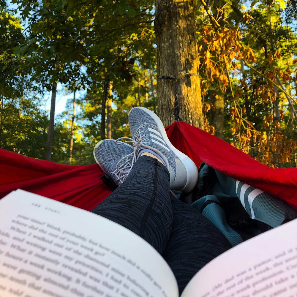 One of the great things to do in Conroe is sit in a hammock, reading a book between two trees in the W. Goodrich Jones State Forest.