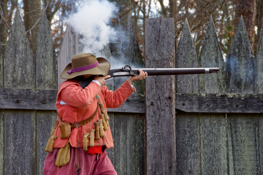 Firing a musket is one of the most fun things to do in Williamsburg.