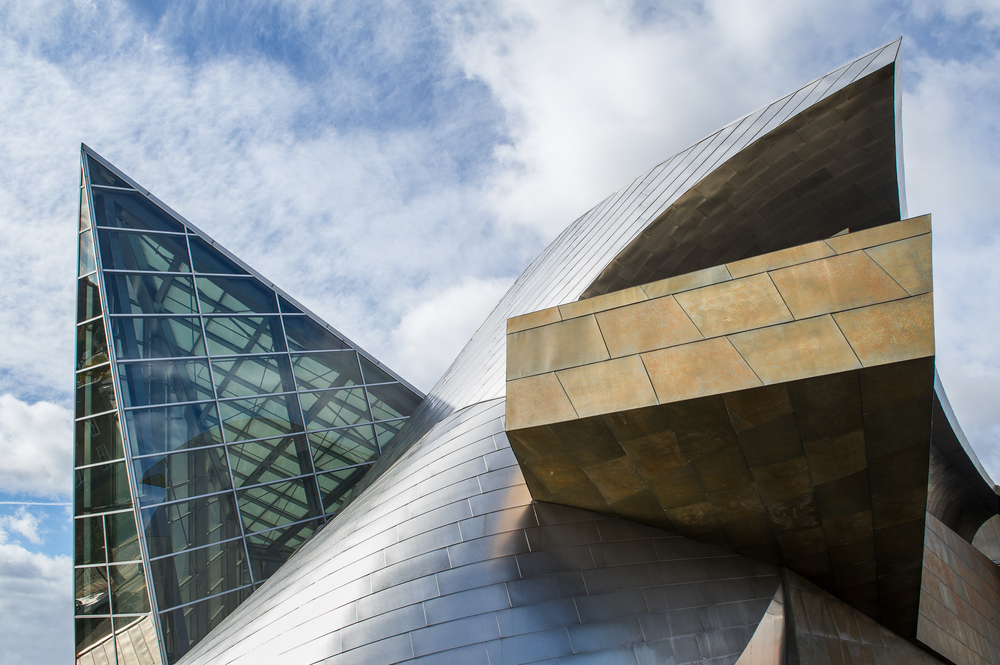 The Taubman Museum of Art in has a cool exterior.