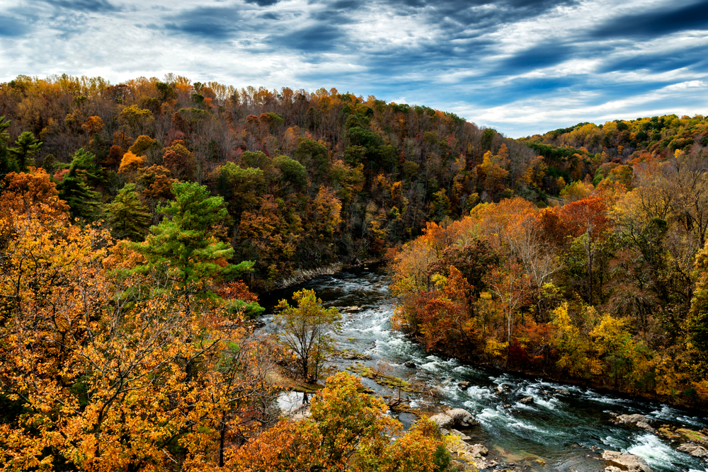 Fall foliage sights along the Blue Ridge Parkway are one reason to visit Virginia.