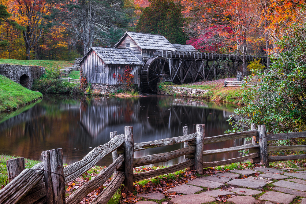 The Blue Ridge Parkway is one of the most famous Virginia road trips.