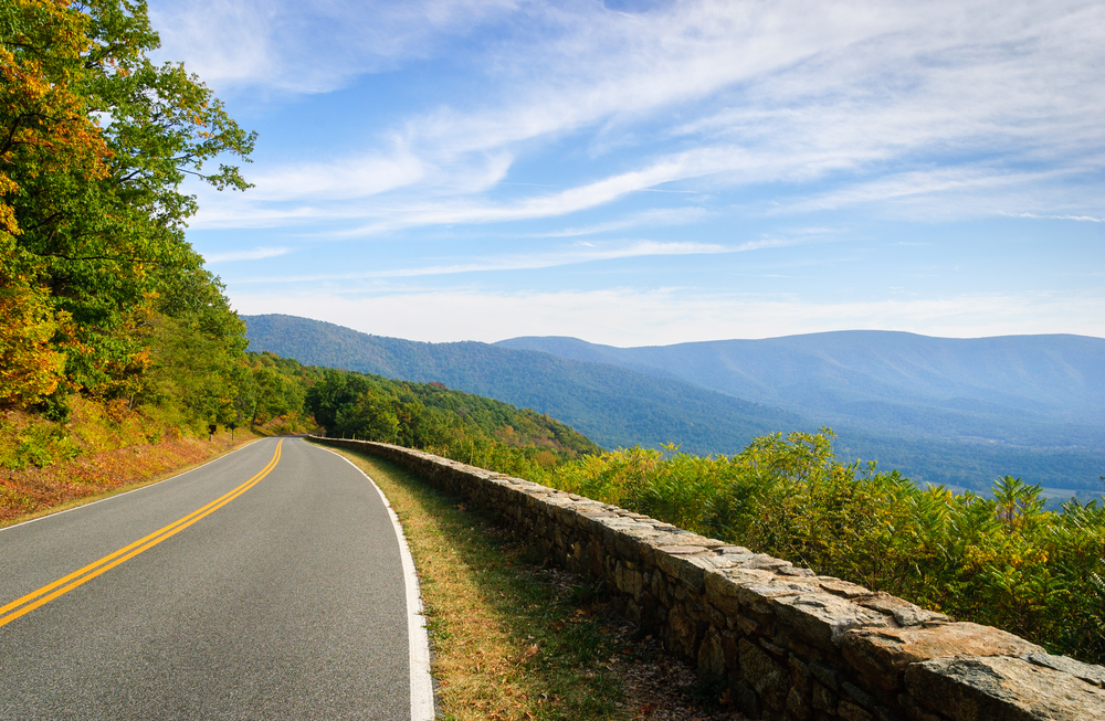 Shenandoah National Park is prefect for Virginia road trips.