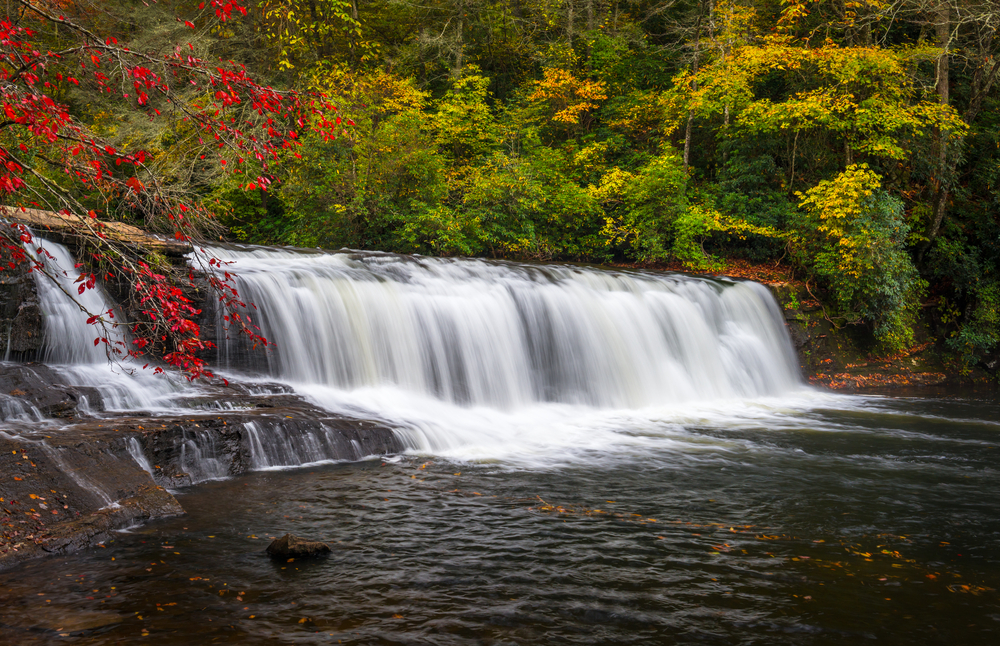 Short Hooker Falls looking picturesque in the fall.