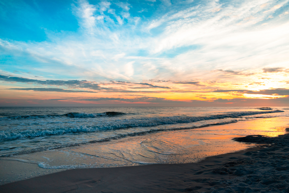 A gorgeous sunset over Orange Beach, Alabama.