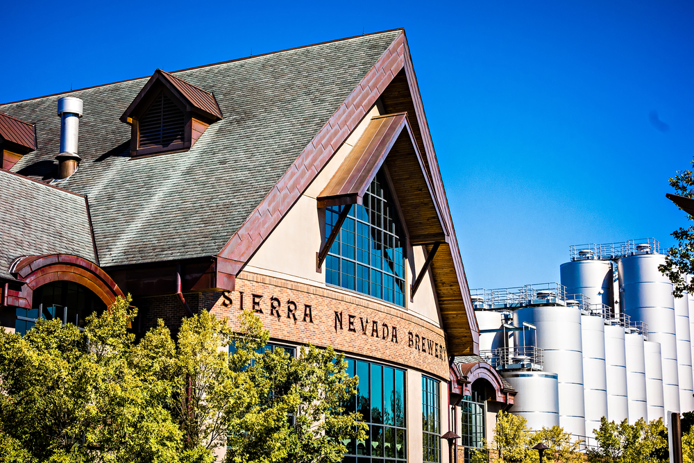 The front of the The Sierra Navada Brewery in an article about breweries in Asheville