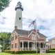 even though the lighthouse is beautiful, it comes with a grizzly past that led it to becoming one of the most haunted places in georgia