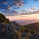 View from Hawksbill Mountain in Shenandoah national park.