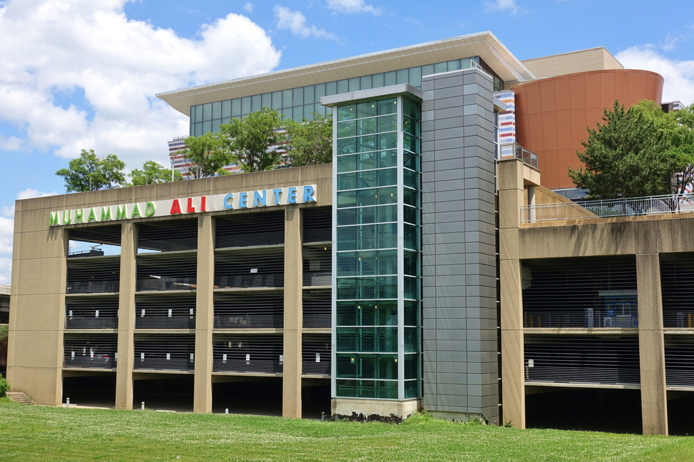 front of muhammad ali center in Louisville