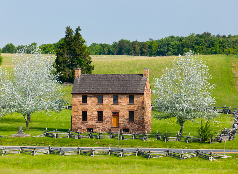 Old building at the Manassas National Battlefield Park.