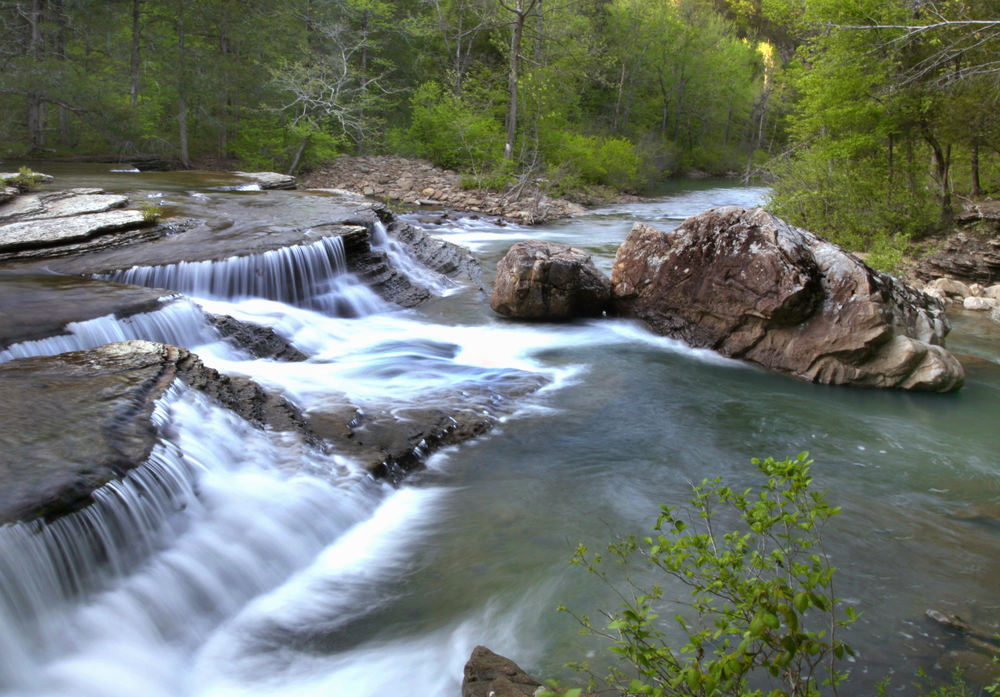 The many waterfalls of Six Finger Falls.