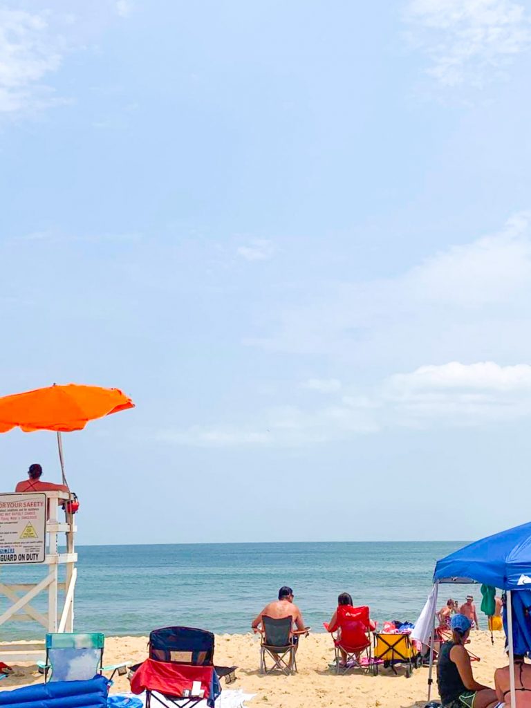 sunny day atvirginia beach people in chairs beaches in virginia