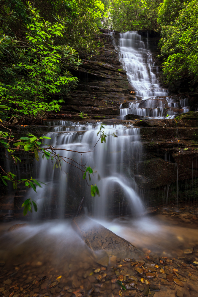 Angel Falls' trails and camping opportunities makes it one of the best hiking waterfalls in north Georgia