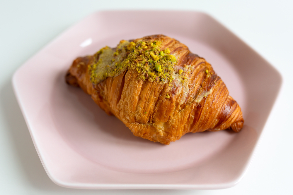 Pistachio croissants are so yummy at the best breakfast in chattanooga