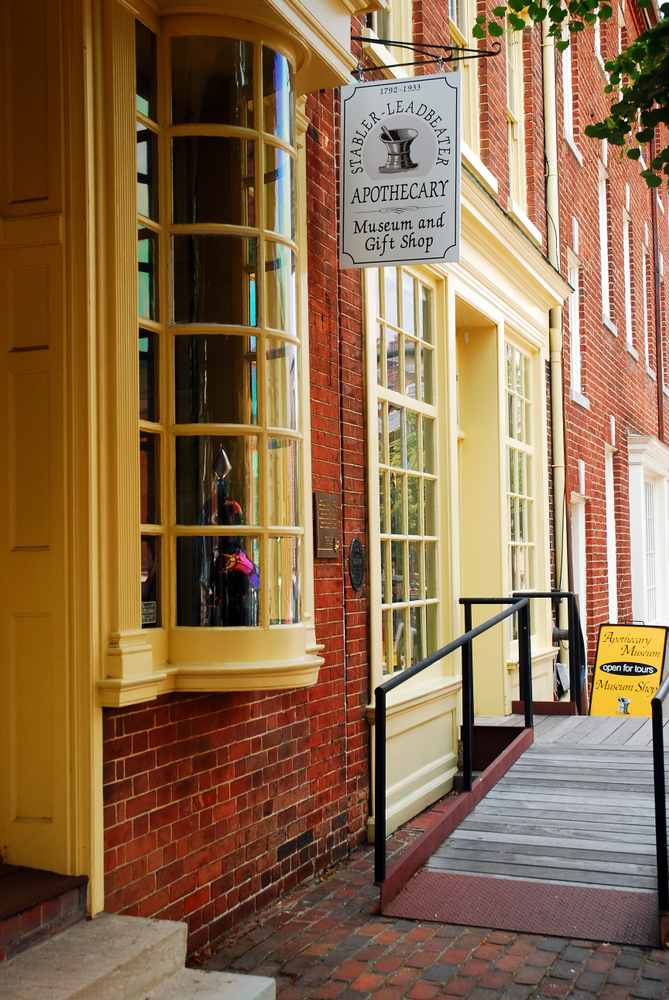 Old Apothecary sign in Alexandria Virginia 