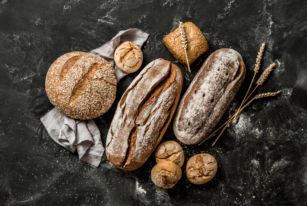 assortment of artisanal breads  