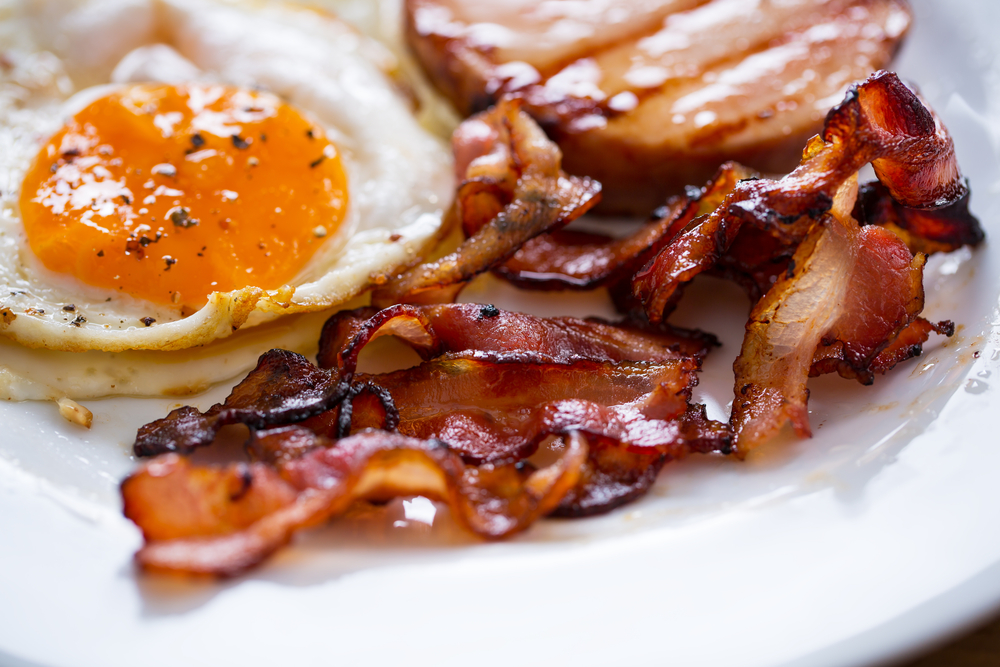 Bacon and eggs at a Diner in Washington DC 